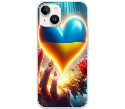 Чохол для iPhone 15 MixCase асорті Серце в долоні