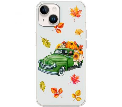 Чохол для iPhone 15 MixCase осінь авто з гарбузами