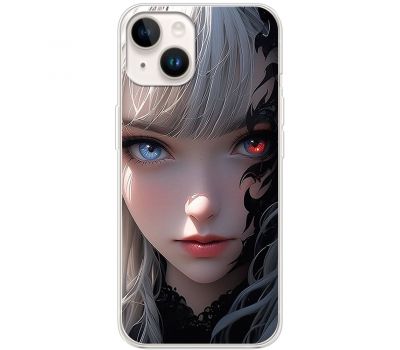 Чохол з аніме для iPhone 14 Mixcase дівчинка з червоним оком