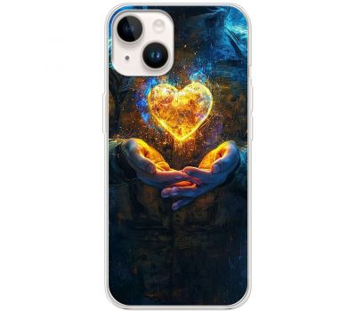 Чохол для iPhone 14 MixCase асорті Серце в долонях