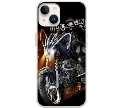 Чохол для iPhone 13 MixCase асорті байк скелет