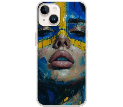 Чохол для iPhone 14 MixCase асорті обличчя дівчини