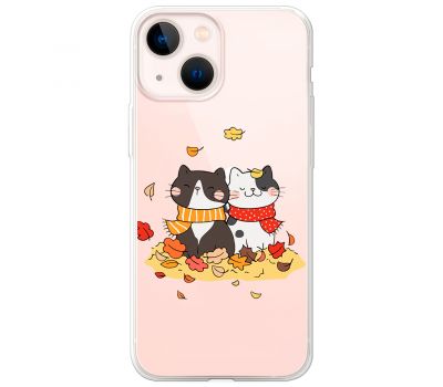 Чохол для iPhone 14 MixCase осінь котяча осінь