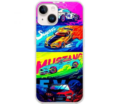 Чохол для iPhone 14 MixCase машини mix car