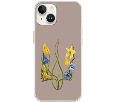 Чохол для iPhone 15 MixCase патріотичні квіти у формі герба