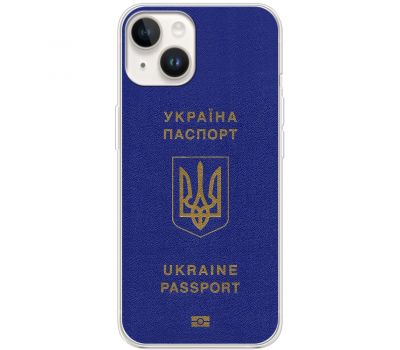 Чохол для iPhone 15 MixCase патріотичні Україна паспорт