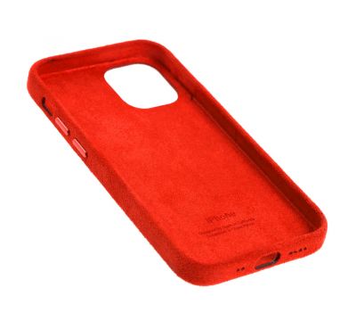 Чохол для iPhone 12 mini Alcantara 360 червоний 3464317