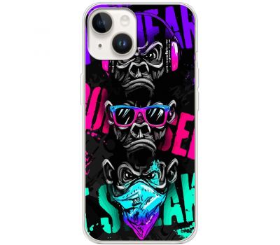 Чохол для iPhone 15 MixCase тварини monkey