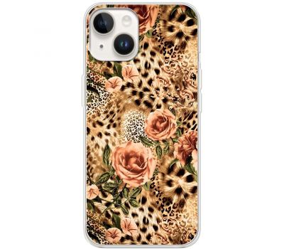 Чохол для iPhone 15 Plus MixCase Леопард троянди