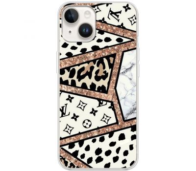 Чохол для iPhone 15 Plus MixCase Леопард Louis Vuitton м