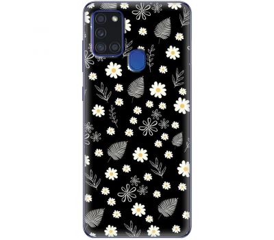 Чохол для iPhone 15 MixCase квіти ромашки і листочки