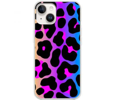 Чохол для iPhone 15 Plus MixCase Леопард неон