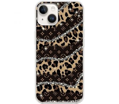 Чохол для iPhone 15 MixCase Леопард Louis Vuitton