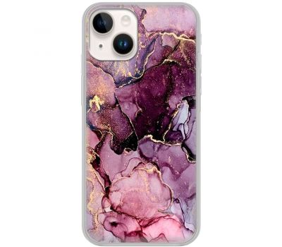 Чохол для iPhone 15 MixCase мармур рожевий