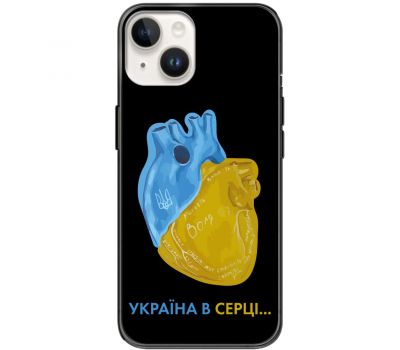 Чохол для iPhone 15 MixCase патріотичні Україна в серці
