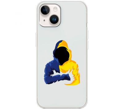 Чохол для iPhone 15 MixCase патріотичні синьо-жовті кольори