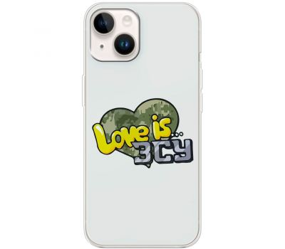 Чохол для iPhone 15 MixCase патріотичні Love is ЗСУ