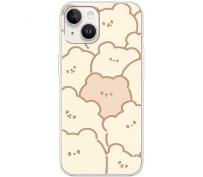 Чохол для iPhone 15 Plus MixCase мультики cute bears