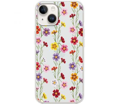 Чохол для iPhone 15 Mixcase квіти патерн квіткових ліан