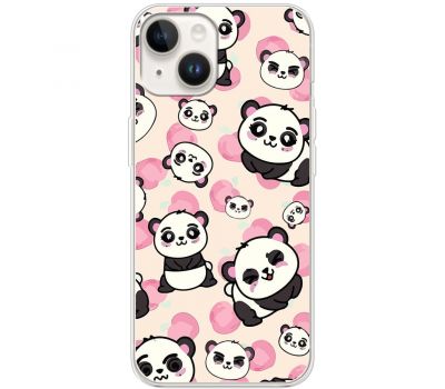 Чохол для iPhone 14 MixCase мультики panda love