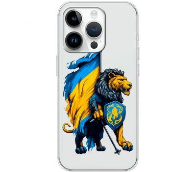 Чохол для iPhone 15 Pro MixCase патріотичні Український лев