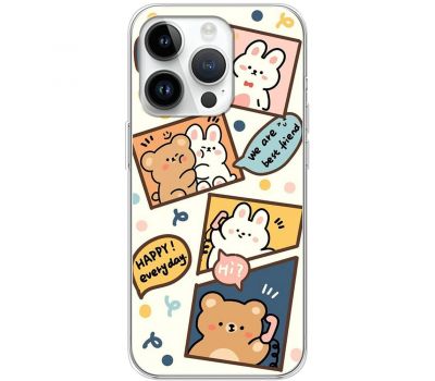 Чохол для iPhone 15 Pro MixCase мультики happy everyday