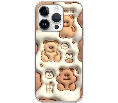 Чохол для iPhone 15 Pro MixCase мультики bears