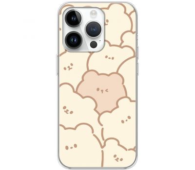 Чохол для iPhone 15 Pro MixCase мультики cute bears