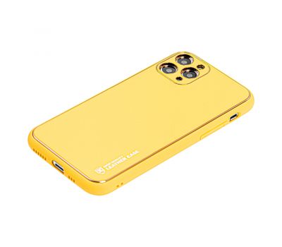 Чохол для iPhone 11 Pro Max Leather Xshield yellow 3466598