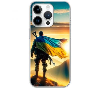 Чохол для iPhone 15 Pro MixCase патріотичні військовий