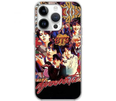 Чохол для iPhone 15 Pro MixCase BTS комікс