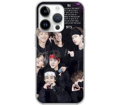 Чохол для iPhone 15 Pro MixCase BTS текст пісні