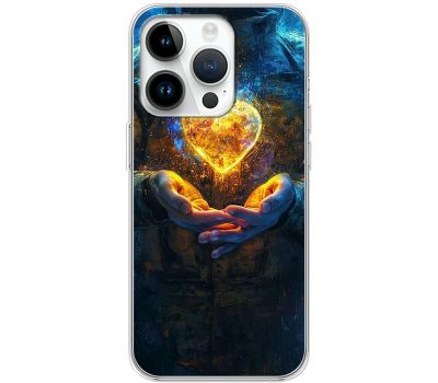 Чохол для iPhone 15 Pro MixCase асорті Серце в долонях