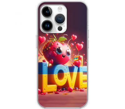 Чохол для iPhone 15 Pro MixCase асорті LOVE