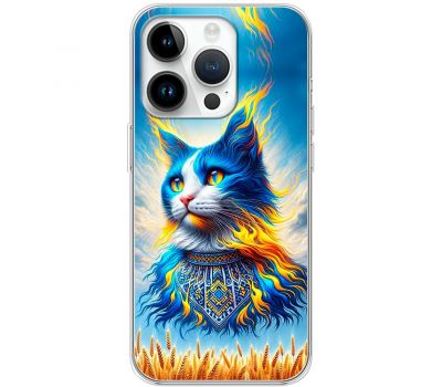 Чохол для iPhone 15 Pro MixCase патріотичні кіт