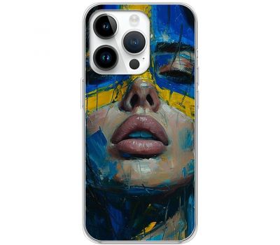 Чохол для iPhone 15 Pro MixCase асорті обличчя дівчини