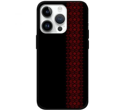 Чохол для iPhone 15 Pro MixCase патріотичні червоний колір вишиванки