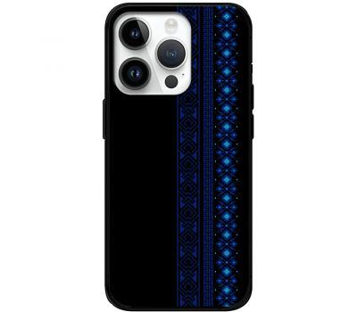 Чохол для iPhone 15 Pro MixCase патріотичні синій колір вишиванки
