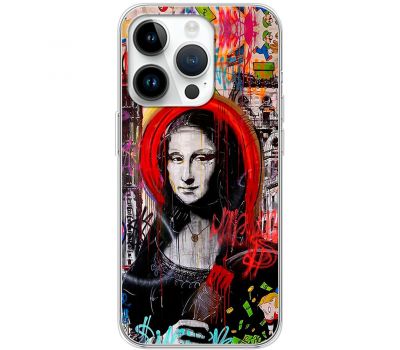 Чохол для iPhone 15 Pro MixCase графіті Мона Ліза