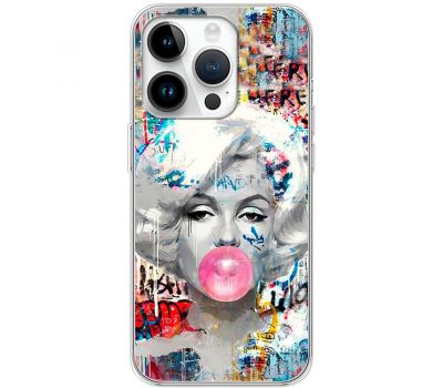 Чохол для iPhone 15 Pro MixCase графіті Мерилін Монро