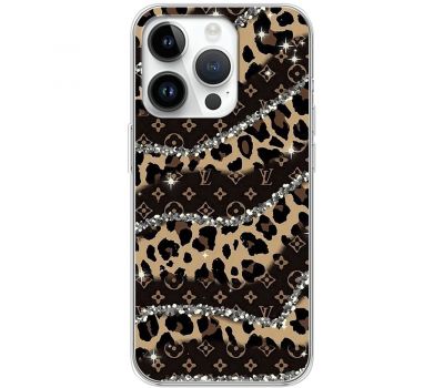 Чохол для iPhone 15 Pro MixCase Леопард Louis Vuitton