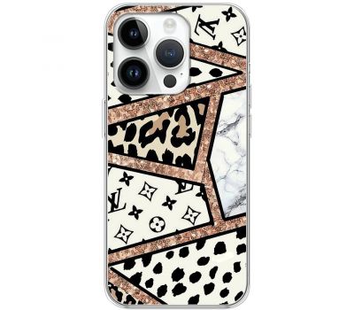 Чохол для iPhone 15 Pro MixCase Леопард Louis Vuitton м
