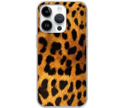 Чохол для iPhone 15 Pro MixCase Леопард вовна