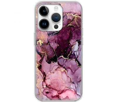 Чохол для iPhone 15 Pro MixCase мармур рожевий