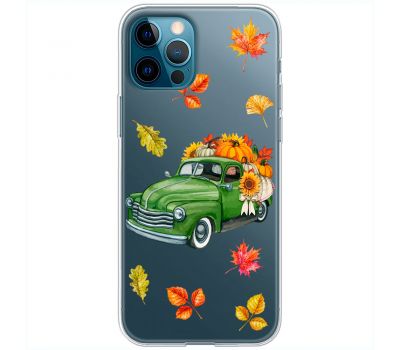 Чохол для iPhone 13 Pro MixCase осінь авто з гарбузами