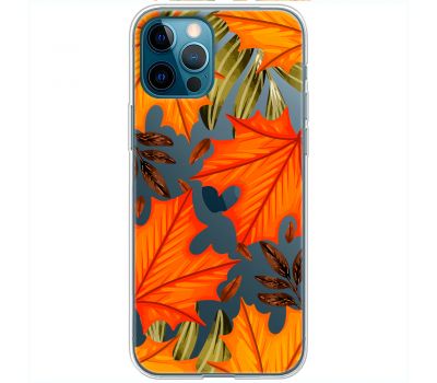 Чохол для iPhone 13 Pro MixCase осінь жовто-червоне листя клену
