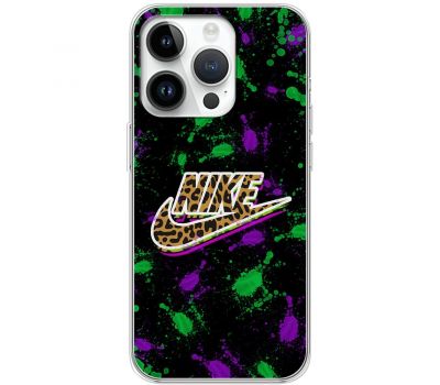 Чохол для iPhone 14 Pro MixCase лого найк brown