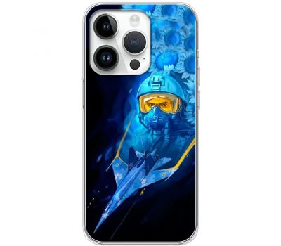 Чохол для iPhone 15 Pro MixCase патріотичні ас і соняшники