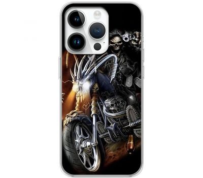 Чохол для iPhone 14 Pro MixCase асорті байк скелет