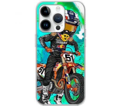 Чохол для iPhone 12 Pro MixCase асорті мультяшний мотогонщик